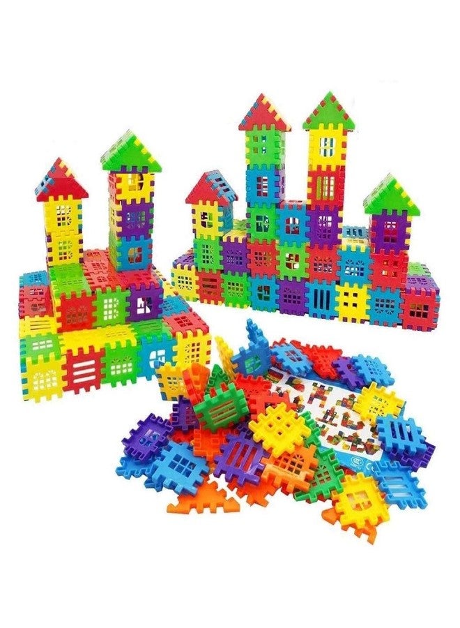 SEASPIRIT Building Blocks for Kids 72 Pcs, Big Size House Building Blocks with Windows, Block Game for Kids -Multicolor - Image 1